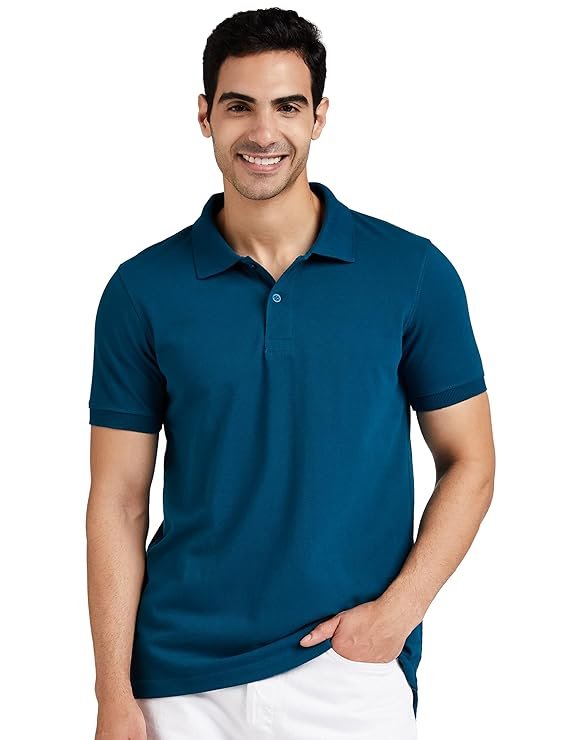 Symbol Men’s Cotton Rich Solid Polo Tshirt