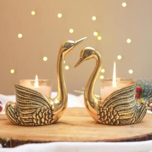 Pair of Swan Candle