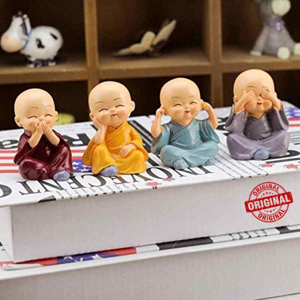 Miniature Buddha Monk Statues