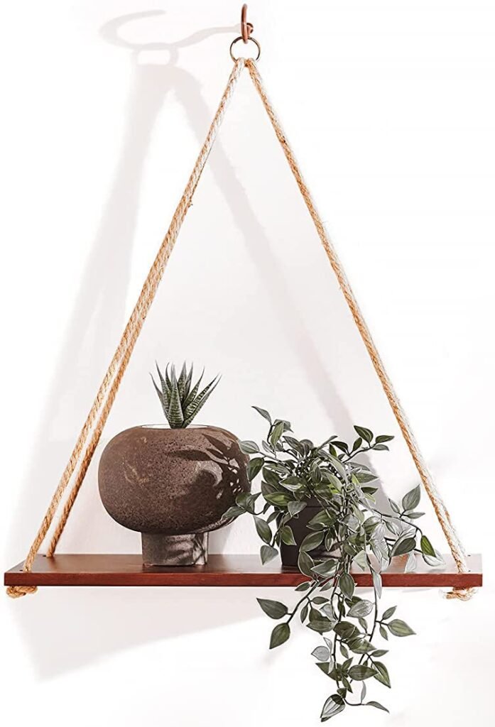 Adjustable Rope Hanging Shelf